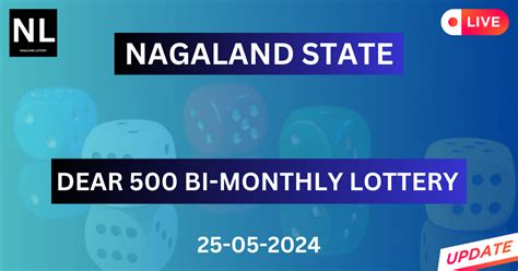 Nagaland State Lotteries Dear 500 Monthly Lottery  .